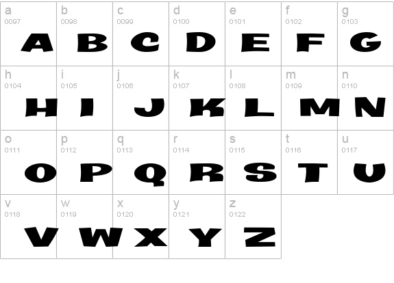 Java Kick BTN Wide details - Free Fonts at FontZone.net