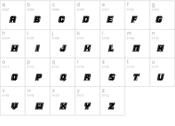 Jersey-Extended Italic details - Free Fonts at FontZone.net