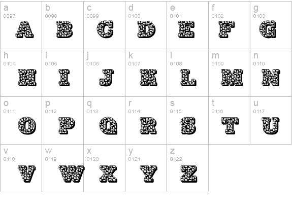 JFHollyNites details - Free Fonts at FontZone.net