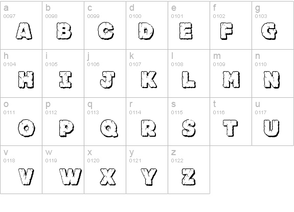 JFRockOutcrop details - Free Fonts at FontZone.net