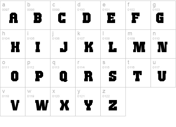 JimThorpe High details - Free Fonts at FontZone.net