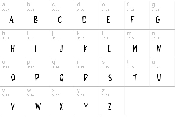 Jitter-Condensed Normal details - Free Fonts at FontZone.net
