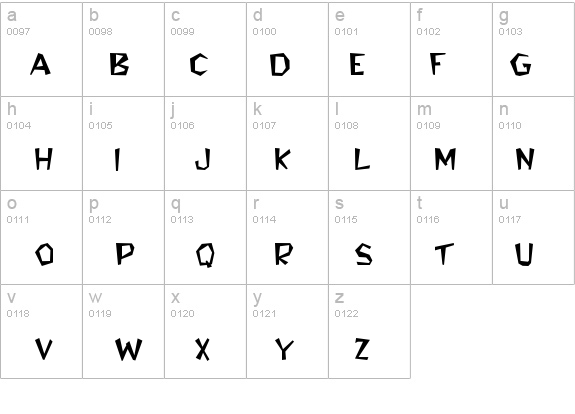 Jitter-Expanded Normal details - Free Fonts at FontZone.net