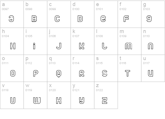 Jumbo Outline details - Free Fonts at FontZone.net