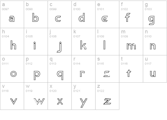 Khan Outline details - Free Fonts at FontZone.net