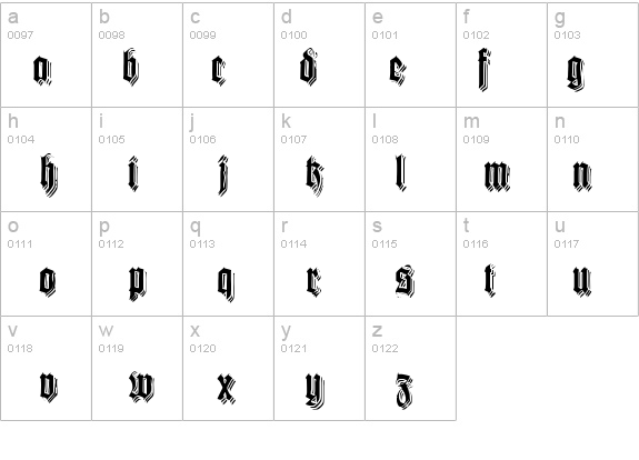 KilligrewStacatto details - Free Fonts at FontZone.net