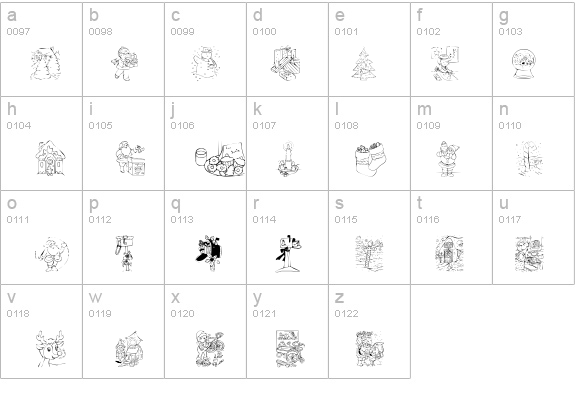 KR Color Me Christmas 2002 details - Free Fonts at FontZone.net