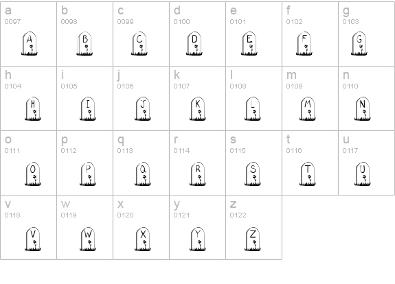 KR Gravestone details - Free Fonts at FontZone.net