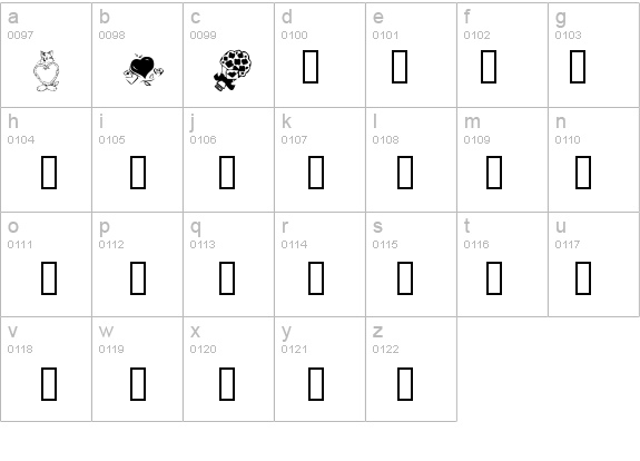 KR Valentine 2003 details - Free Fonts at FontZone.net