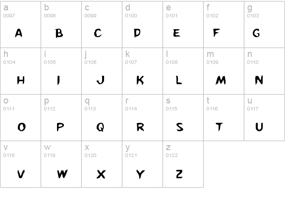 Kreeture details - Free Fonts at FontZone.net