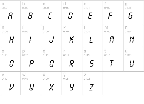 LcdD details - Free Fonts at FontZone.net
