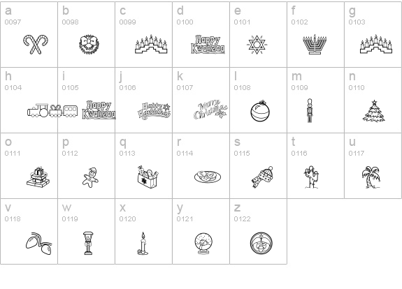 LD Symbol Holiday details - Free Fonts at FontZone.net