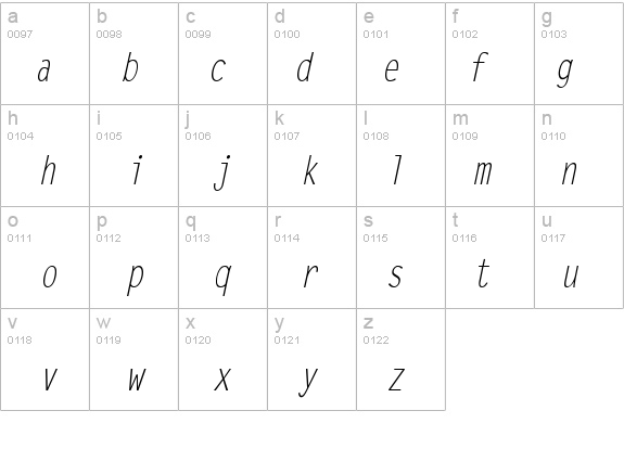 Lechter-Condensed Italic details - Free Fonts at FontZone.net