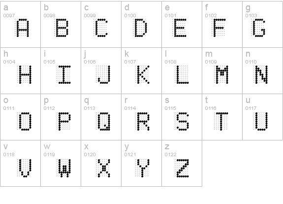 LED BOARD REVERSED details - Free Fonts at FontZone.net