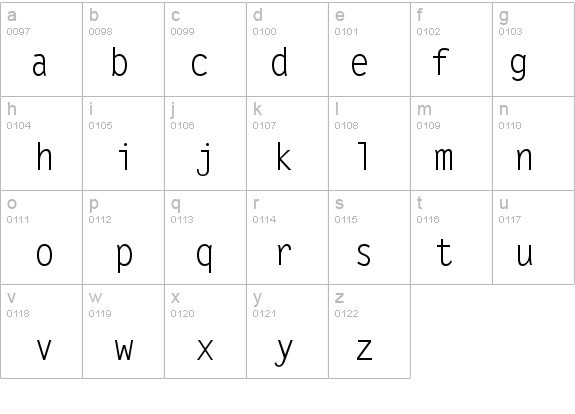 Letter Gothic details - Free Fonts at FontZone.net