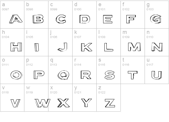 Letter Set B details - Free Fonts at FontZone.net