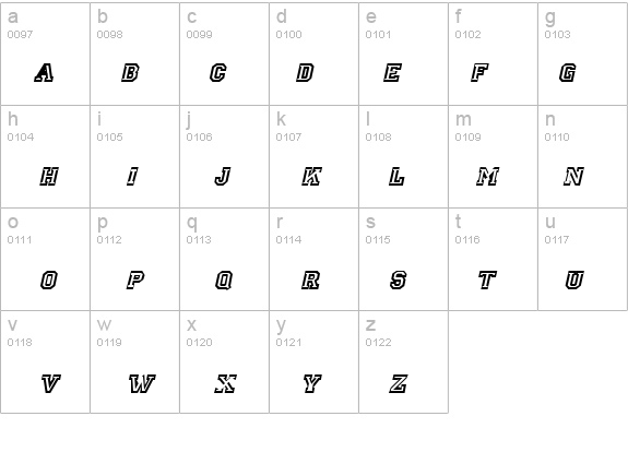 Letterman Italic details - Free Fonts at FontZone.net