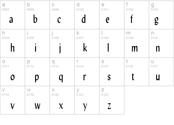 Lynda-Condensed Normal details - Free Fonts at FontZone.net