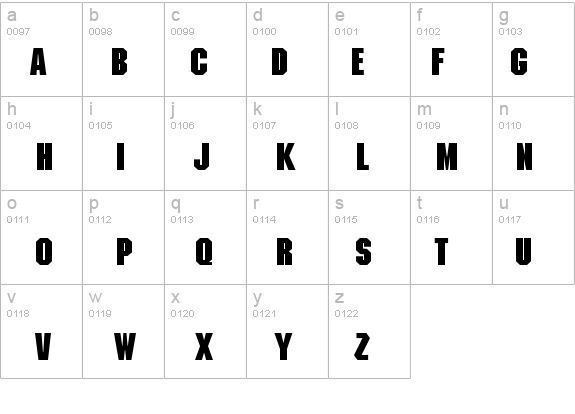 Machine Bold details - Free Fonts at FontZone.net