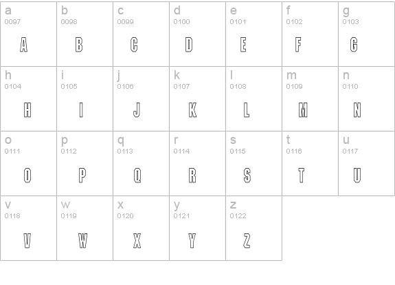 Machine-LightHC details - Free Fonts at FontZone.net