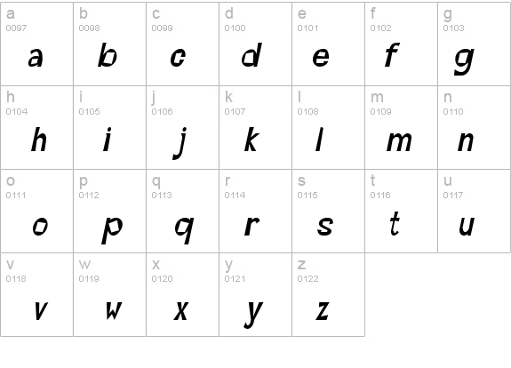 Magoo-Condensed Italic details - Free Fonts at FontZone.net