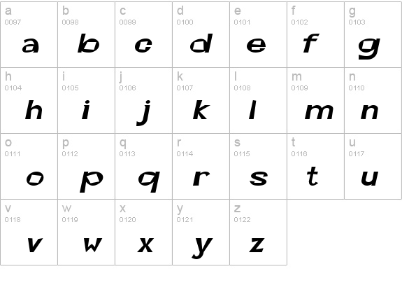 Magoo-Extended Italic details - Free Fonts at FontZone.net