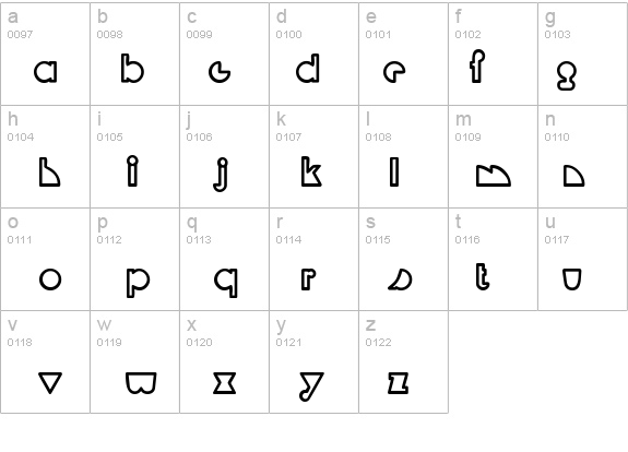 MandrelOutline Bold details - Free Fonts at FontZone.net