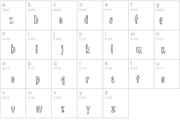 Marker-Hollow-Condensed Normal details - Free Fonts at FontZone.net