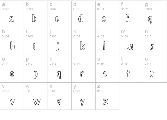 Marker-Hollow Normal details - Free Fonts at FontZone.net