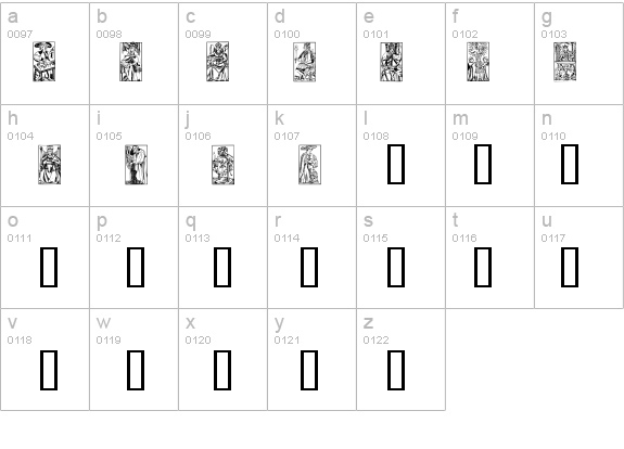 Marseille Tarot A details - Free Fonts at FontZone.net