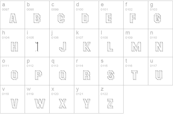 MasheenIIID details - Free Fonts at FontZone.net