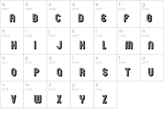 Mexcellent 3D details - Free Fonts at FontZone.net