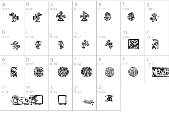Mexican Ornaments details - Free Fonts at FontZone.net