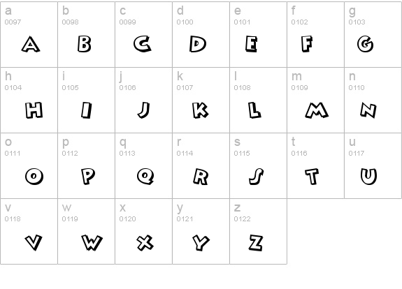 Mickey details - Free Fonts at FontZone.net