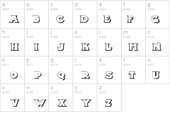 Midland Rail Shadow NF details - Free Fonts at FontZone.net
