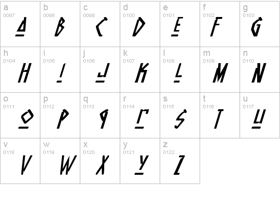 Native Alien Italic details - Free Fonts at FontZone.net