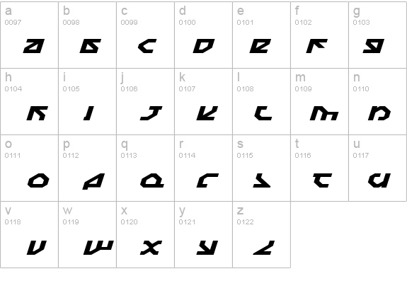 Nostromo Expanded Italic details - Free Fonts at FontZone.net