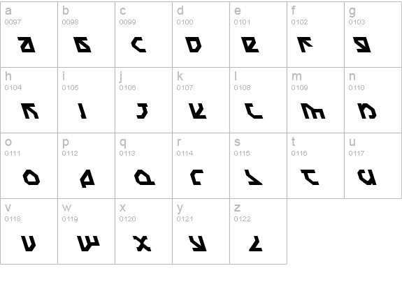 Nostromo Leftalic details - Free Fonts at FontZone.net