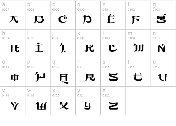Orient2-Extended Normal details - Free Fonts at FontZone.net