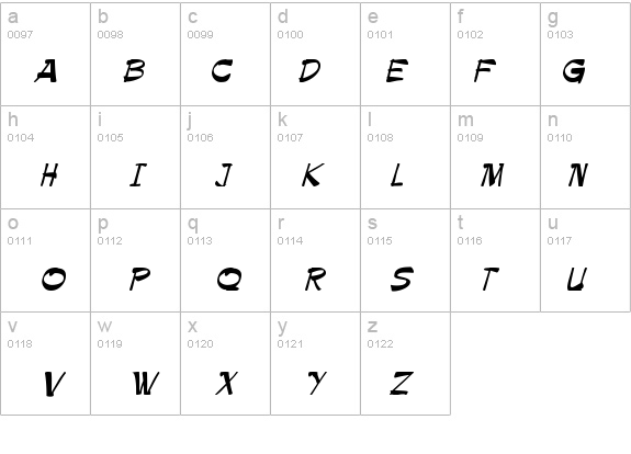 Paintbrush details - Free Fonts at FontZone.net