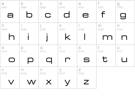 Palindrome Expanded SSi Expanded  details - Free Fonts at FontZone.net