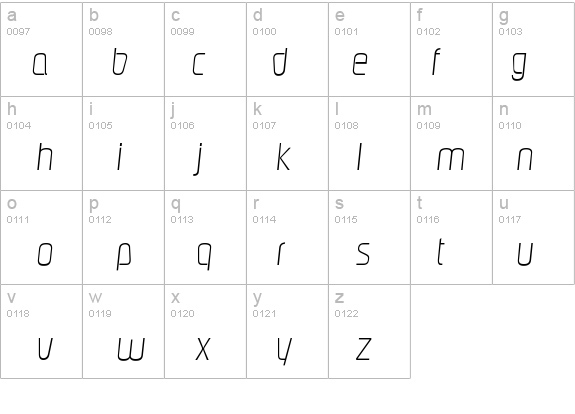 Pasadena-XlightIta details - Free Fonts at FontZone.net