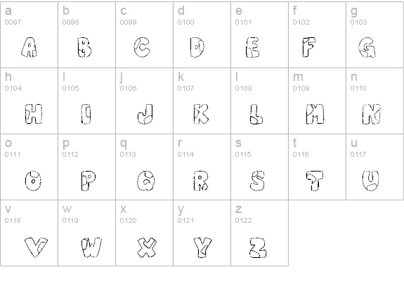 Patchwork Letter details - Free Fonts at FontZone.net