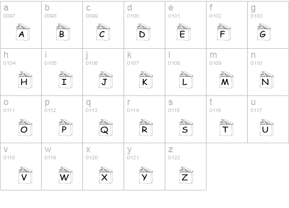 pf_rabbit in a box details - Free Fonts at FontZone.net