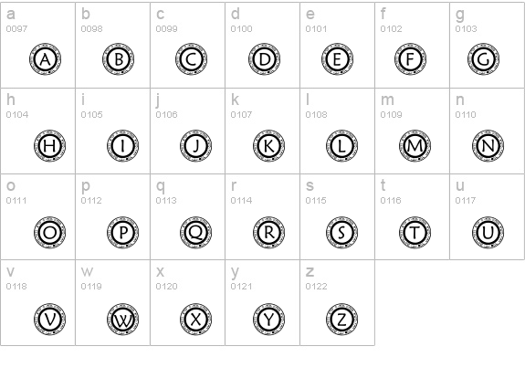 pf_scircle1 details - Free Fonts at FontZone.net