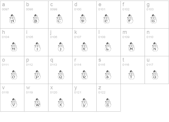 pf_snowman2 details - Free Fonts at FontZone.net