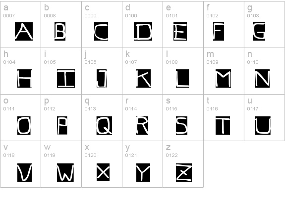 Pf_veryverybadfont7 Inverted details - Free Fonts at FontZone.net