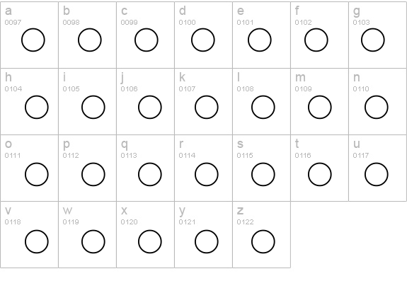 Pie charts for maps details - Free Fonts at FontZone.net