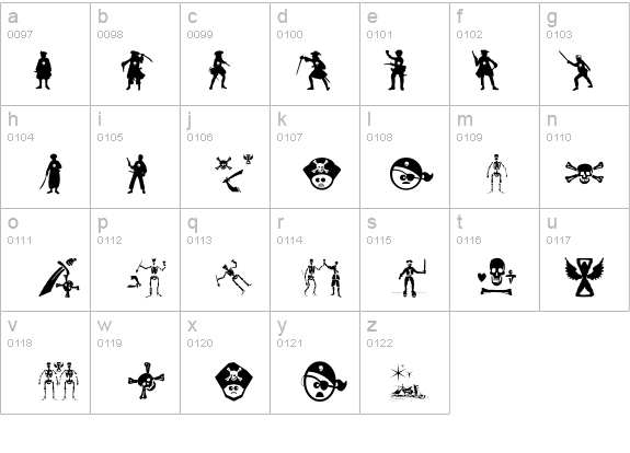 PiratesThree details - Free Fonts at FontZone.net