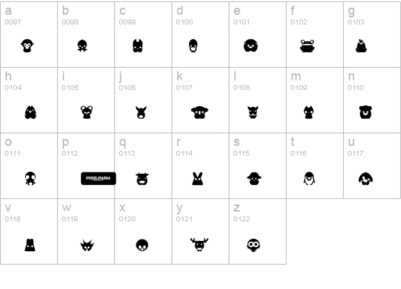 Pixelfarm Pets details - Free Fonts at FontZone.net